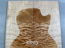 5A Figure Electric Guitar Top Quilted Maple Wood Bookmatched Set Luthier Supply