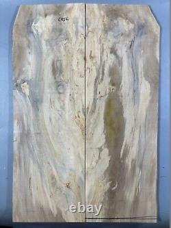5A Figure Electric Guitar Top Spalted Maple Bookmatched Wood Set Luthier Supply