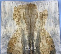 5A Figure Electric Guitar Top Spalted Worm-hole Maple Wood Set Luthier Supply