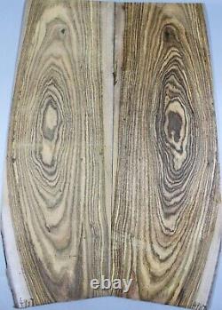 5A Figure Electric Guitar Top Tiger Stripes Wood Bookmatched Set Luthier Supply