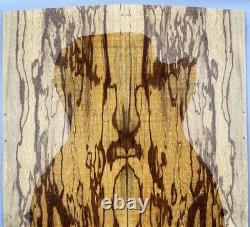 5A Figure Electric Guitar Top Wormhole Marblewood Bookmatched Set Luthier Supply