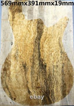 5A Figure Les Paul Guitar Top Spotted Bird's eye Maple Wood Set Luthier Supply