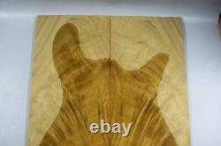 5A Flame Golden Phoebe Wood Bookmatch Guitar Drop Top Set Master Luthier Supply