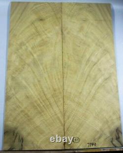 5A Flame Golden Phoebe Wood Bookmatch Guitar Drop Top Set Master Luthier Supply