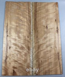 5A Flame Maple Wood Burl Bookmatch Electric Bass Drop Top Set Luthier Supply