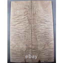 5A Fugure Electric Guitar Drop Top Curly Ripple Maple Wood Bookmatch Set Luthier