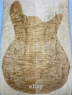 5A Quilted Spalted Maple Wood Bookmatch les paul Guitar Set Top Luthier Supply