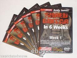 6 DVD SET LICK LIBRARY ANDY JAMES SHRED Guitar In 1 2 3 4 5 6 Weeks DVD LEARN