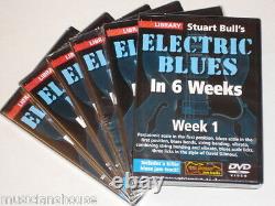6 DVD SET LICK LIBRARY STUART BULLS ELECTRIC BLUES Guitar In Weeks 1 2 3 4 5 DVD