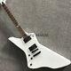 6-string Left Hand White Snake Electric Guitar Mahogany Body Hh Pickups 22 Frets
