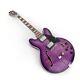 6-string Purple Electric Guitar Mahogany Body Maple Neck Rosewood Fingerboard