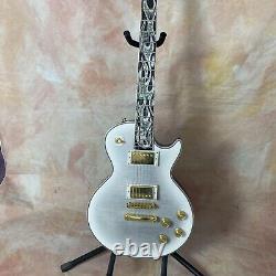 6-string electric guitar Abalone set fretboard Gold hardware Solid Mahogany