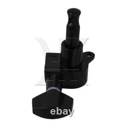 6R Black Tuning Pegs Locking Tuners Heads for Electric Guitar Accessory
