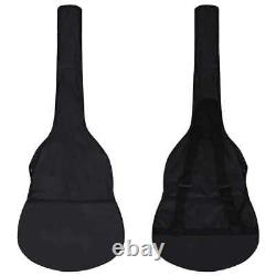 8 Piece Classical Guitar Beginner Set Black 3/4 36