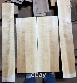 AAAA fiddleback curly maple tonewood guitar luthier set back sides