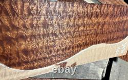 AAAA pomelle quilted waterfall sapele tonewood guitar luthier set back sides