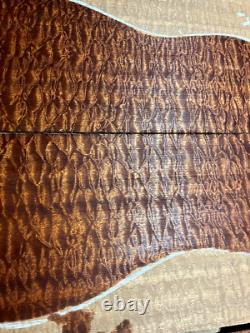 AAAA pomelle quilted waterfall sapele tonewood guitar luthier set back sides