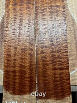 AAAA pomelle quilted waterfall sapele tonewood guitar luthier set back sides