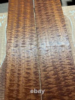 AAAA pomelle quilted waterfall sapele tonewood guitar luthier set back sides