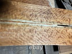 AAAA qtd beeswing curly cherry tonewood guitar luthier set back and sides