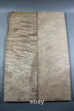 AAAAA 9mm Elegant Flame Maple Wood Bookmatch Guitar Top Set Luthier Supply