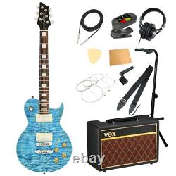 ARIA Pro II PE-480 SEBL Electric Guitar VOX Amplifier Introductory 11 Point Set