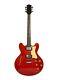 Alden Ad 133 Semi Acoustic Cherry Red Hollow Body Electric Guitar Es-335 Style