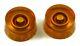Amber Speed Knobs (metric) For Epiphone & Import Guitars (set Of 2) New