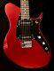 Aria Pro Ii Jet Ii Ca Candy Apple Red Off-set Electric Guitar Withp-90 Pu's