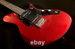 Aria Pro II Jet II CA Candy Apple Red Off-Set Electric Guitar withP-90 PU's