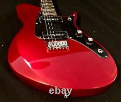 Aria Pro II Jet II CA Candy Apple Red Off-Set Electric Guitar withP-90 PU's