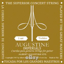 Augustine Imperial HT Classical Guitar Strings Guitars Treble New Full Set of 3