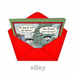 B1859 Box Set of 12 New Air Guitar Humor Christmas Greeting Cards /Envelopes