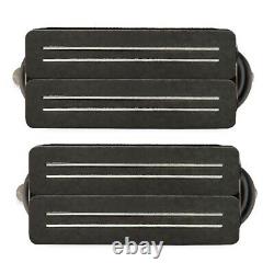 Bare Knuckle Black Hawk 7-String Guitar Pickup Set, Black Bobbins, Alnico V