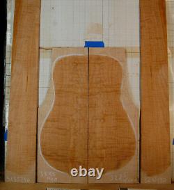 Beautiful figure curly hard maple tonewood guitar luthier set back sides