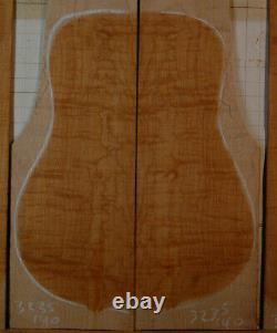 Beautiful figure curly hard maple tonewood guitar luthier set back sides