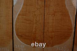 Beautiful figure curly hard maple tonewood guitar luthier set back sides