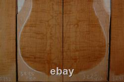 Beautiful figure curly hard maple tonewood guitar luthier set back sides