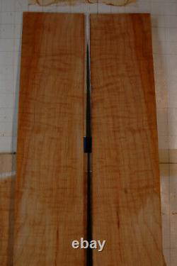 Beautiful figure curly hard maple tonewood guitar luthier set back sides