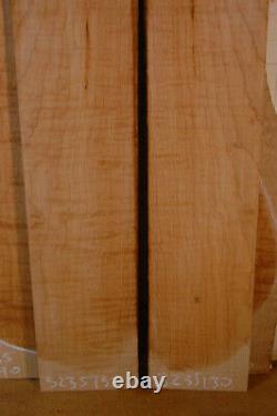 Beautiful figure curly hard maple tonewood guitar luthier set back sides