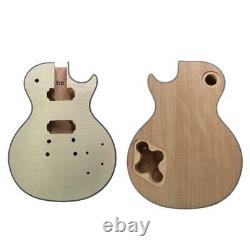 Best 1 set DIY unfinished Guitar Neck and body for LPT style guitar kit all part