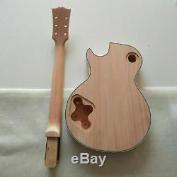 Best 1 set unfinished Electric guitar kit diy guitar with all hardware/ LP Style