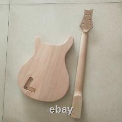 Best 1 set unfinished guitar neck and body kit DIY part