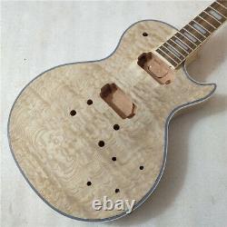 Best DIY Unfinished 1 set electric guitar body and neck for LP style guitar kit