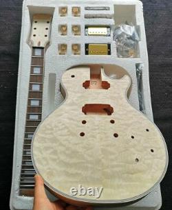 Best DIY Unfinished 1 set electric guitar body and neck for LP style guitar kits