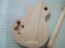 Best New 1 Set DIY Guitar Mahogany Body Unfinished Electric Guitar Kit