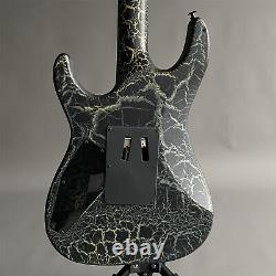 Black Crack Style ST Electric Guitar HH Pickup Black Floyd Rose Bridge Set In