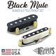 Black Mule Telecaster Pickup Set Hand Wound For Tele Style Guitar Alnico 5/2