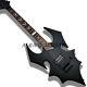 Black Special Shaped Bat Electric Guitar Fingerboard Bat Inlay Black Hardware