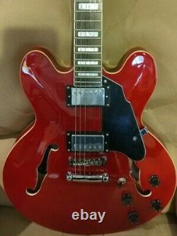 Brand New Grote Semi Hollow Electric Guitar Cherry Red. Set up. Gig Bag. ES335